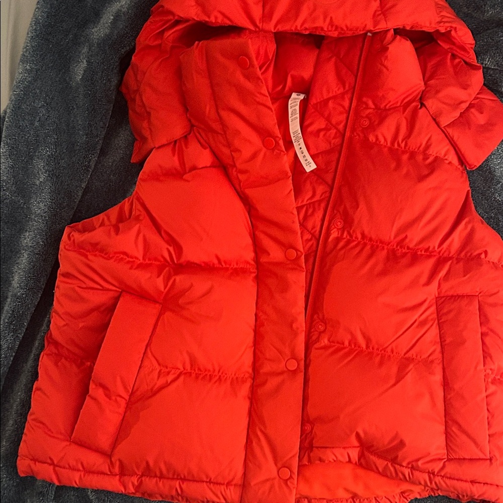 Lululemon Athletica Bright Red Puffer Vest